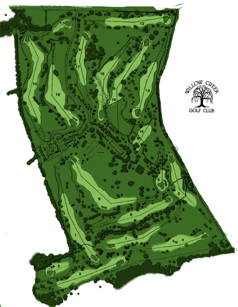 Course Map – Willow Creek Golf